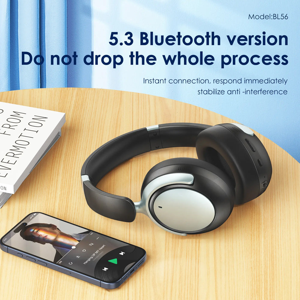 FONENG BL56 ANC & ENC Foldable Bluetooth Wireless Headphones