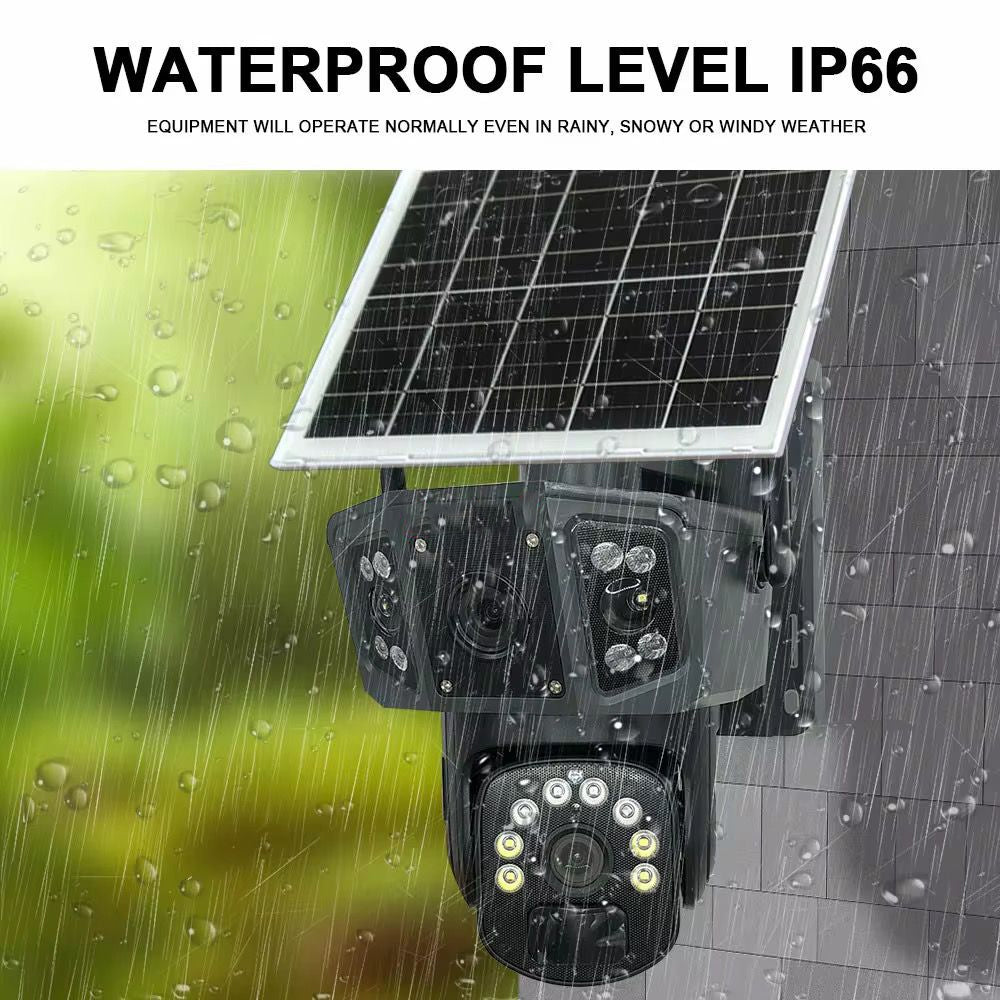 12MP 4G Solar CCTV Security Camera with Night Vision & Motion Detection