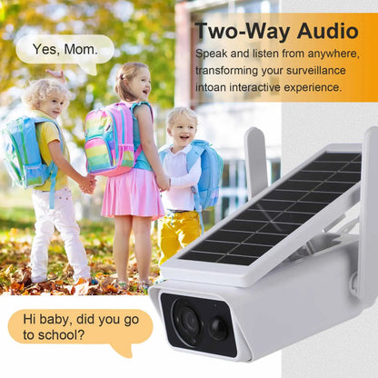 1080P Outdoor Solar-Powered PTZ Security Camera with Smart App Control