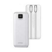 FONENG 10000mAh 22.5W Fast Charging Power Bank with 2 Built-In Cables