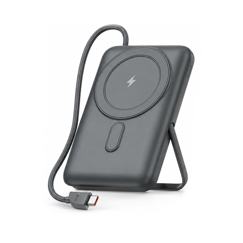 FONENG 10000mAh 22.5W Magnetic Wireless Power Bank with Built-In Cable & Stand