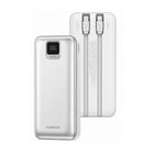 FONENG 20000mAh 22.5W Fast Charging Power Bank with 2 Built-In Cables