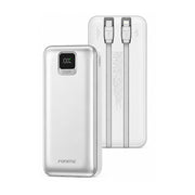 FONENG 20000mAh 22.5W Fast Charging Power Bank with 2 Built-In Cables