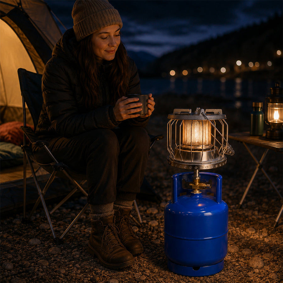 Portable 4.4KW Gas Heater - Silver