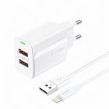 FONENG Dual USB-A 2.4A Wall Charger