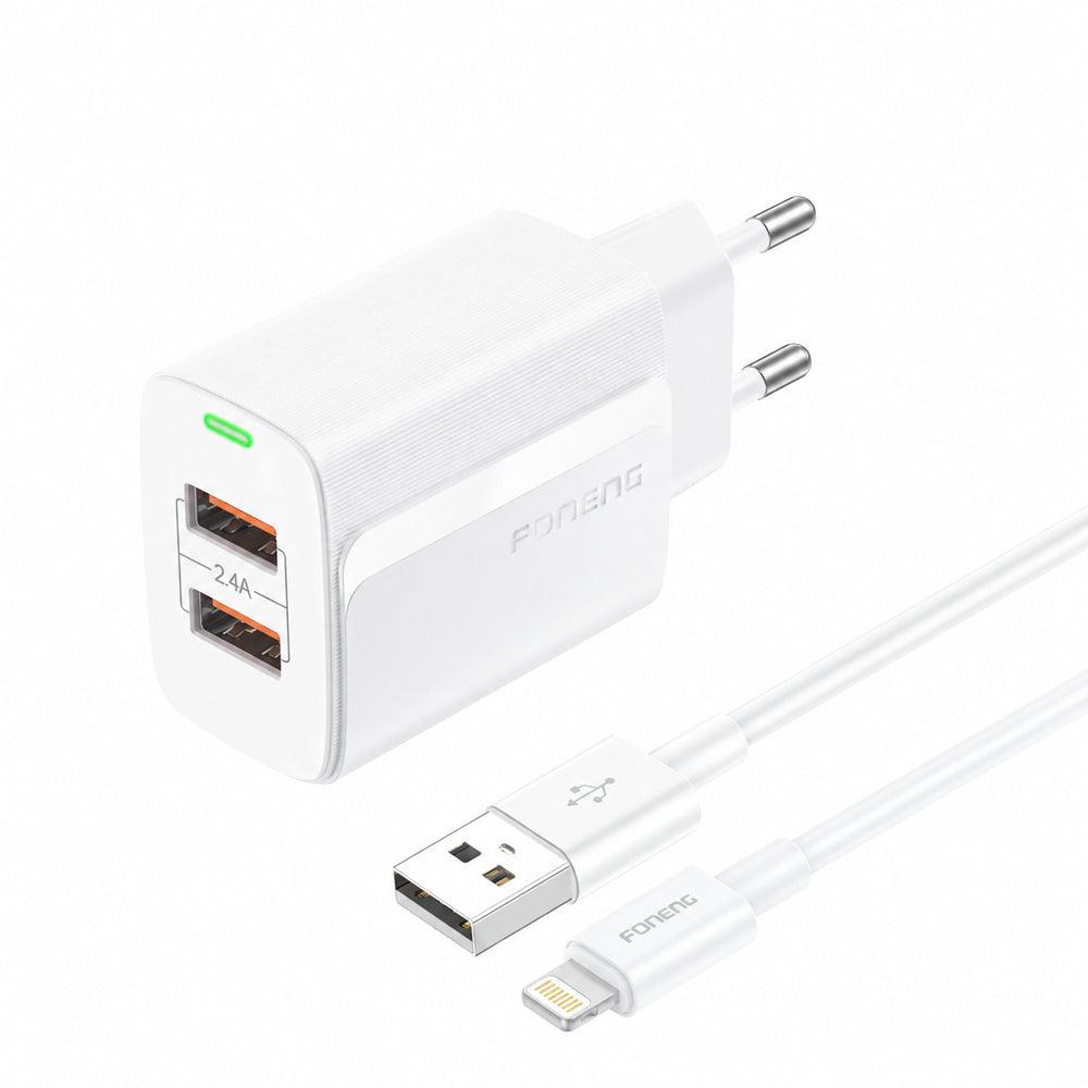 FONENG Dual USB-A 2.4A Wall Charger