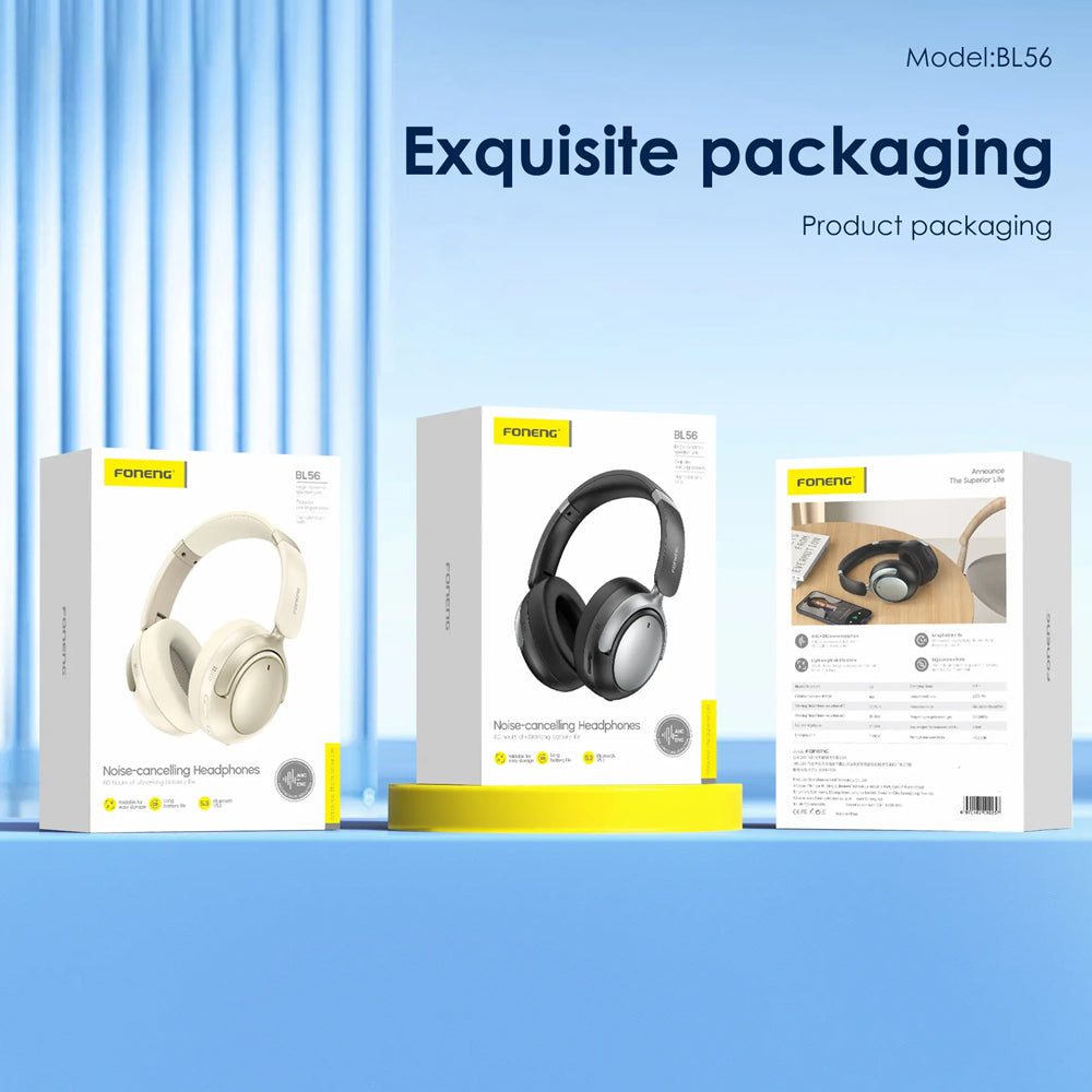 FONENG BL56 ANC & ENC Foldable Bluetooth Wireless Headphones