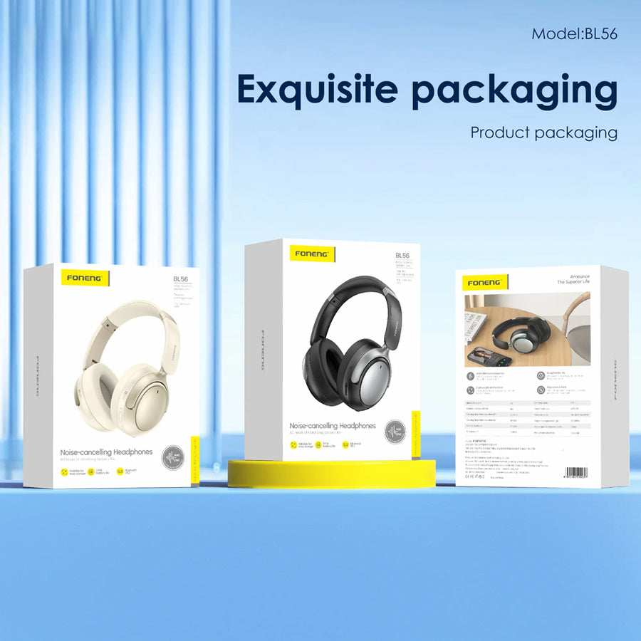 FONENG BL56 ANC & ENC Foldable Bluetooth Wireless Headphones