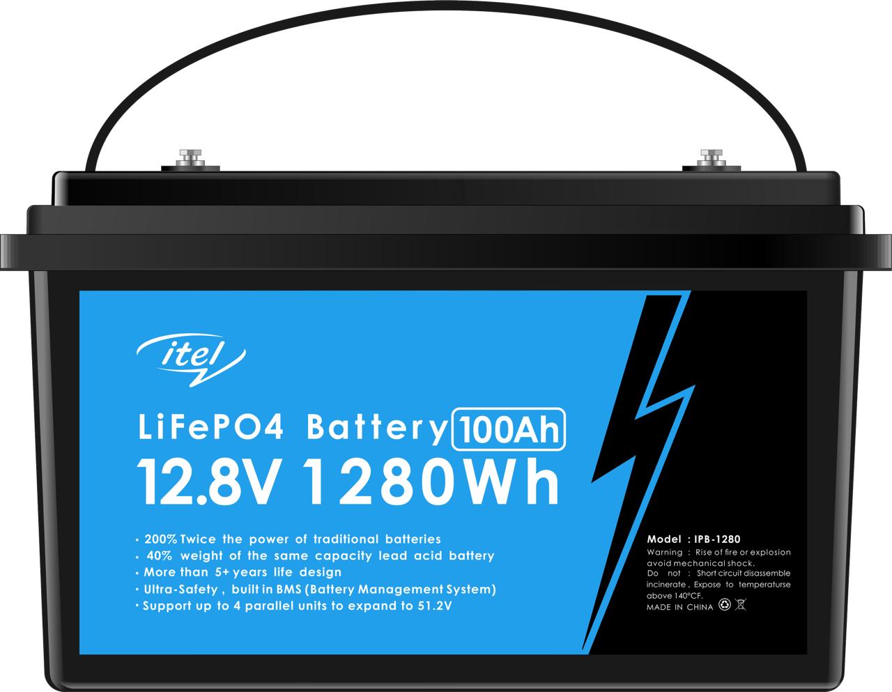 12.8v 100 AH 1280wh Itel ESS LV Lithium Battery LiFePO4