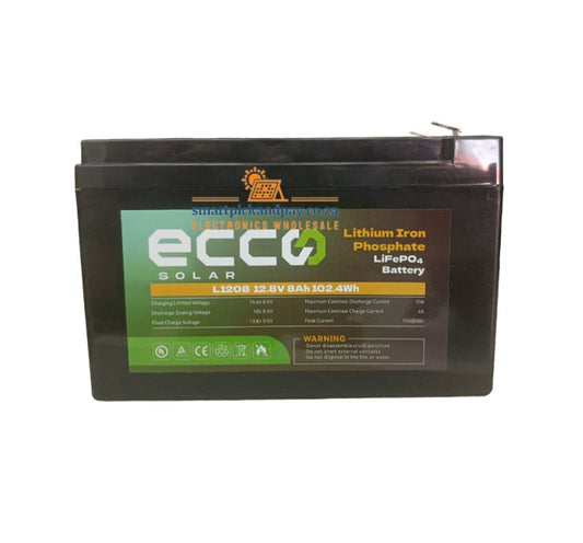 Ecco Lithium Li-ion Battery L1208 12v 8ah