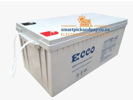 ECCO Deep cycle Gel Battery 12V 200Ah