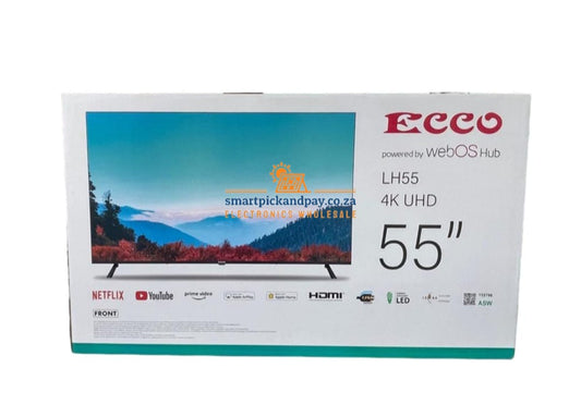 Ecco 55-Inch Frameless 4k UHD WebOS Smart TV (Model – LH55)