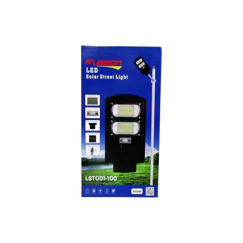 100W SOLAR STREET LIGHT-FUSSION With Pole