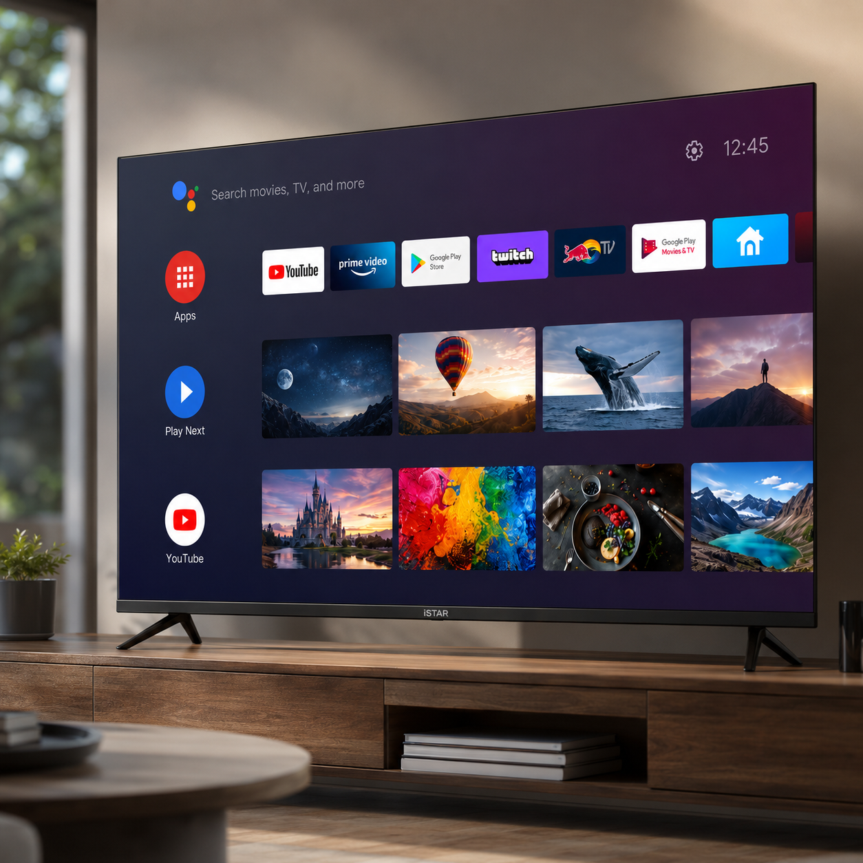 iStar 65-Inch 4K UHD Frameless Android Smart TV