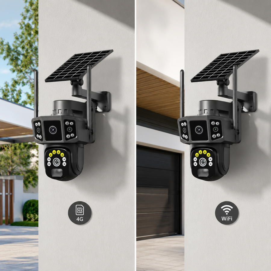 12MP 4G Solar CCTV Security Camera with Night Vision