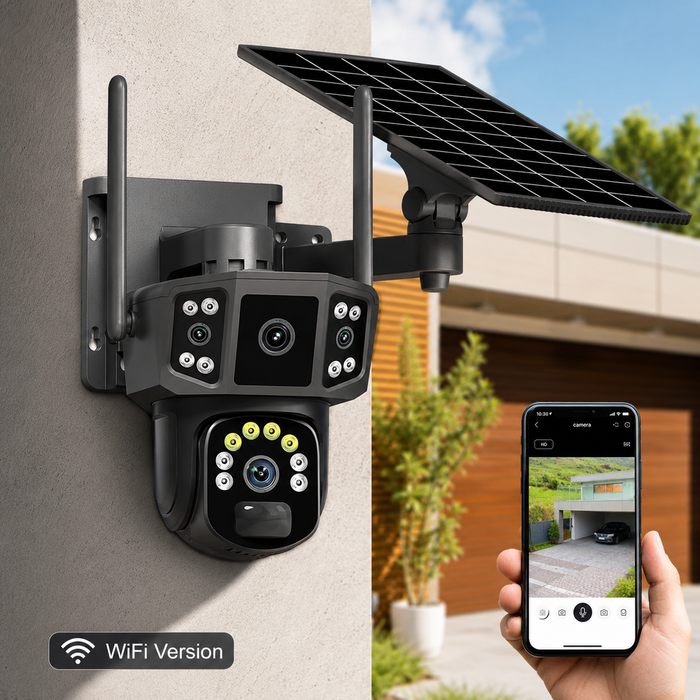 12MP 4G Solar CCTV Security Camera with Night Vision