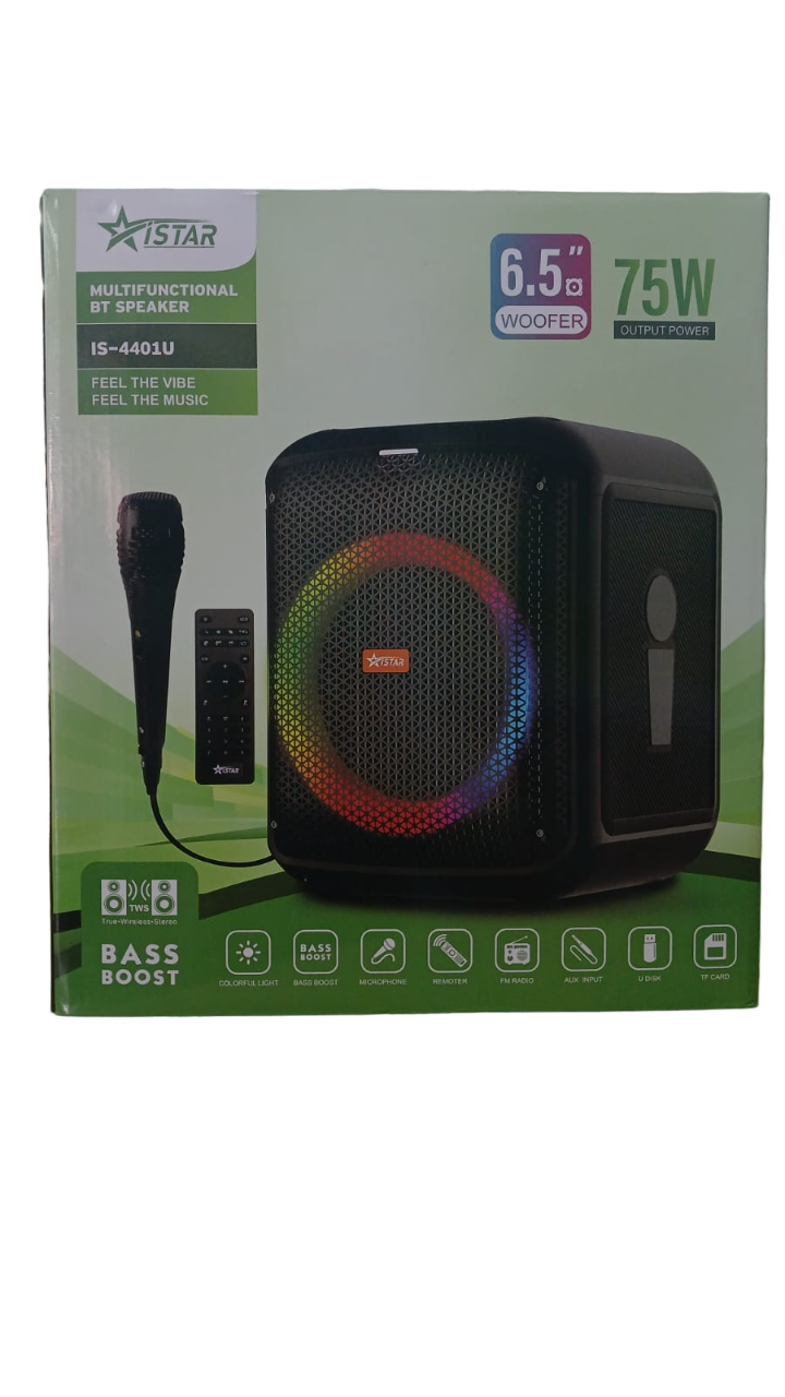 ISTAR Multifunctional Wireless Bluetooth Speaker 75W 6.5"