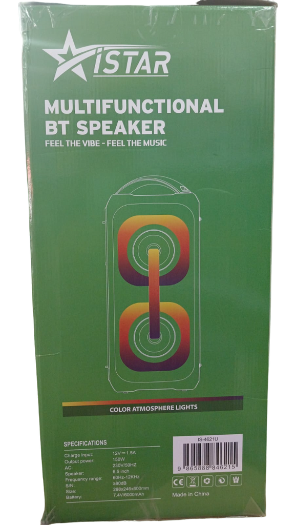 ISTAR Multifunctional Wireless Bluetooth Speaker 150W 6.5" Woofer