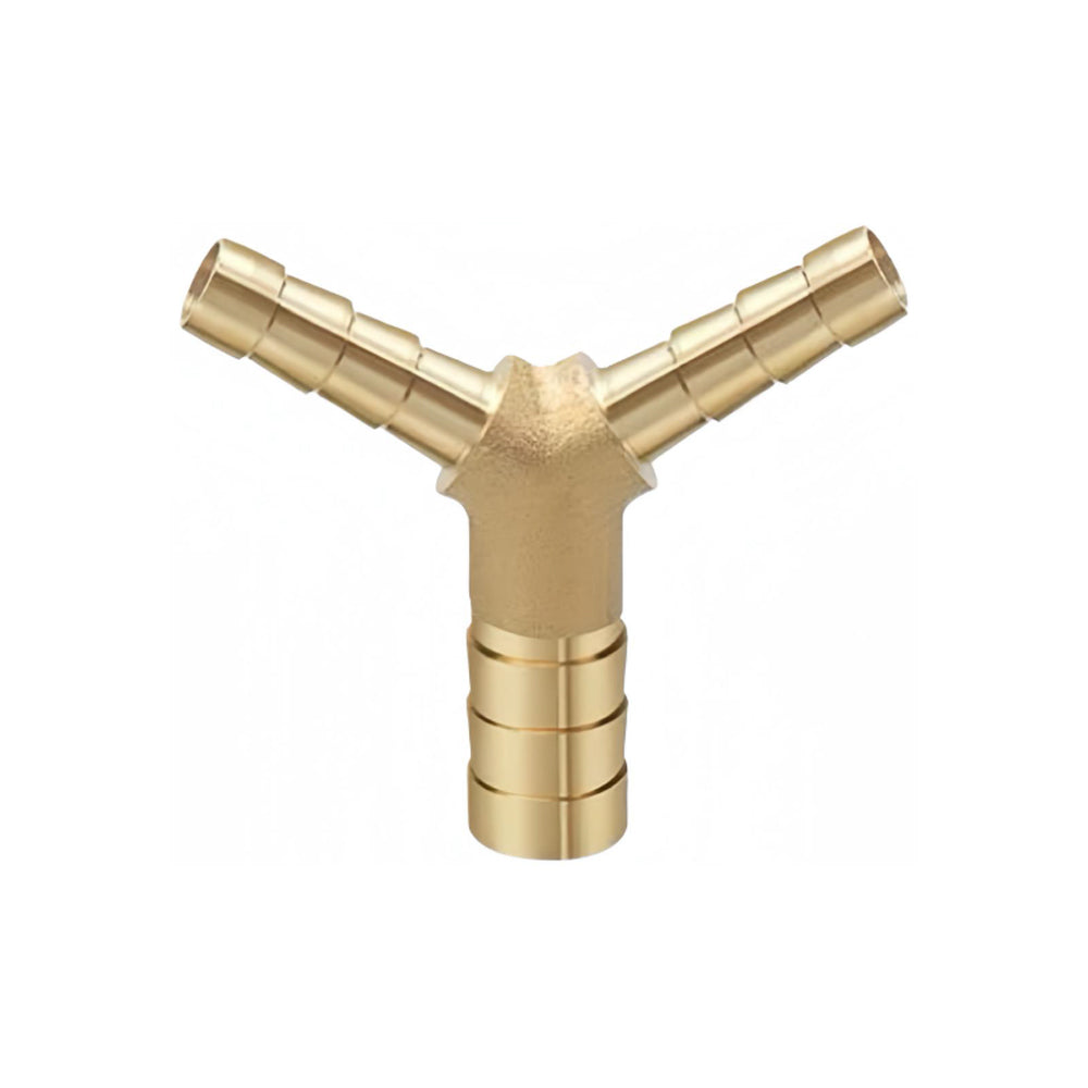 Heavy-Duty 8mm 3-Way Y-Piece Hose Splitter - Pack Of 2