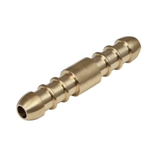 8mm Brass Straight Hose Connector - Pack Of 2