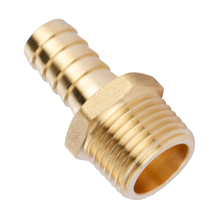 1/8" Male Threaded to 8mm Barbed Hose Tail Adaptor – Precision Brass (Pack of 2)