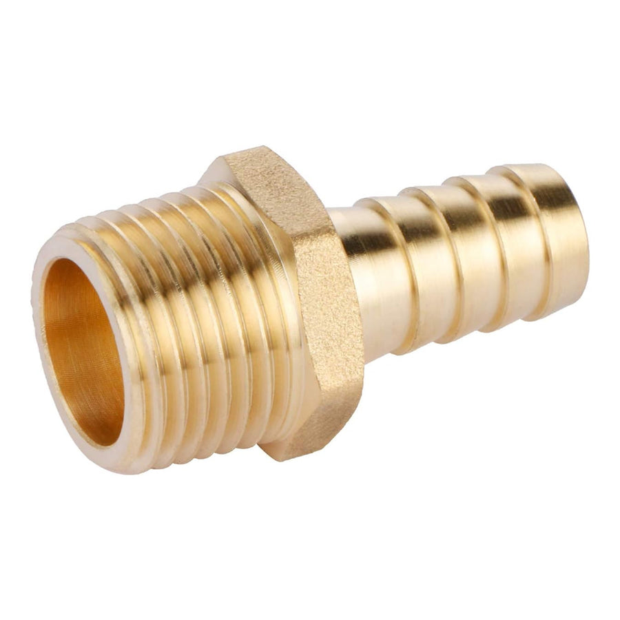1/8" Male Threaded to 8mm Barbed Hose Tail Adaptor – Precision Brass (Pack of 2)