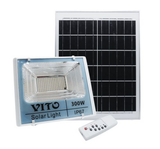 Vito 300w Solar Floodlight with Remote Control