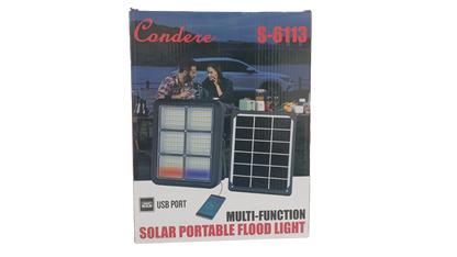 CONDERE Solar Portable Floodlight 600W