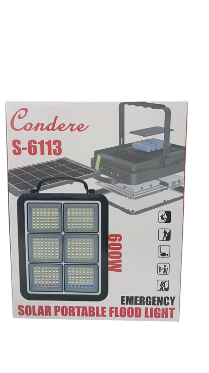 CONDERE Solar Portable Floodlight 600W