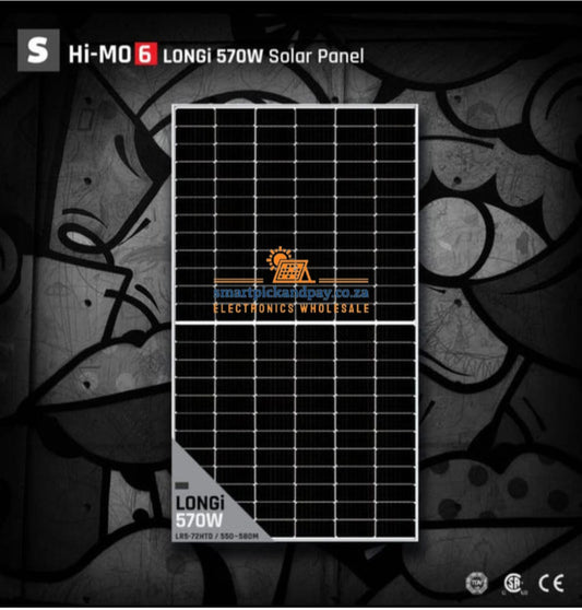 LONGI Solar Panel 570W Mono Hi-MO6