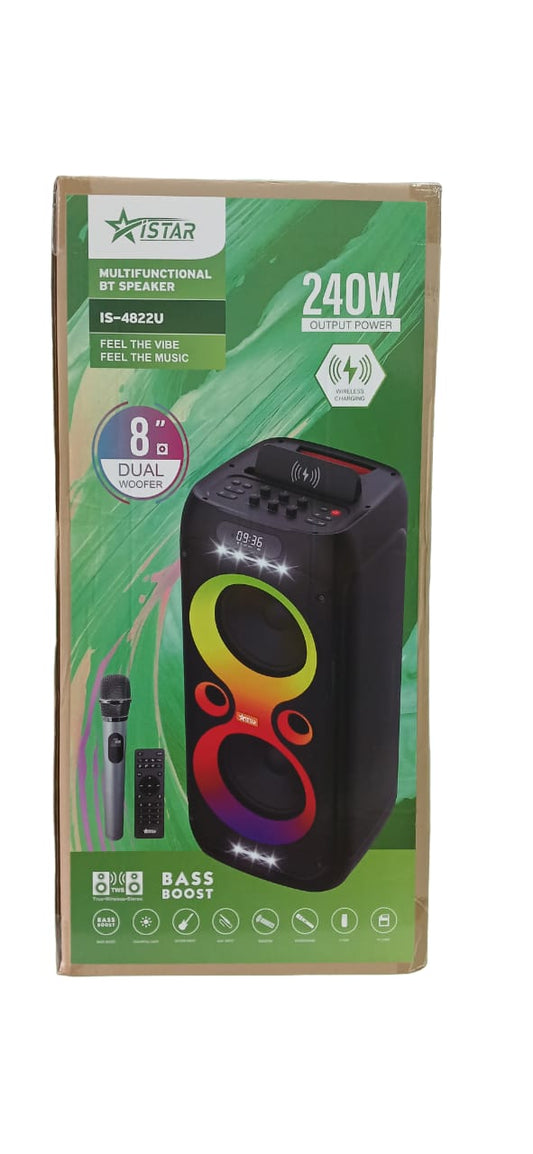 ISTAR Multifunctional Bluetooth Speaker 240W IS-4822U