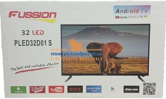 32 inch FUSSION pled32d01s 1080p HD SMART Television