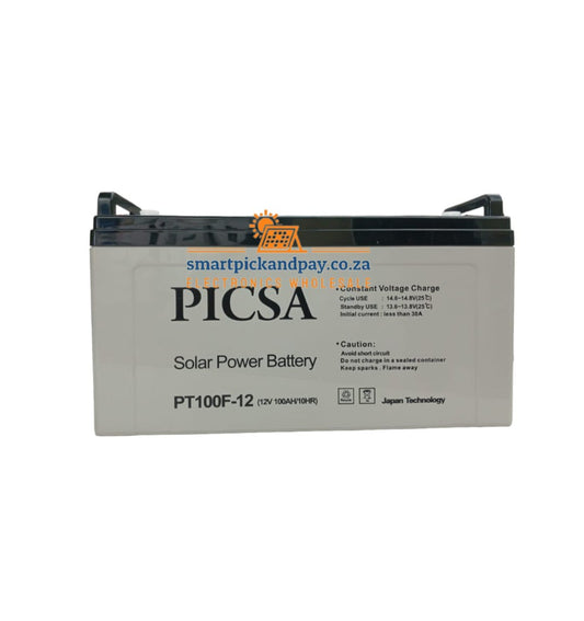 AGM/GEL Picsa Solar Power Battery 12V 100ah
